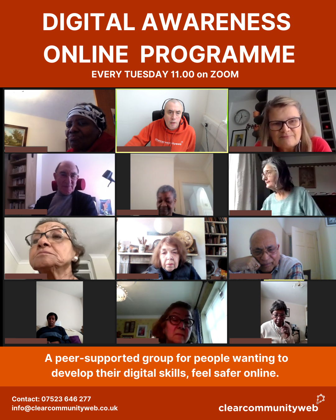 A group of people interacting on Zoom