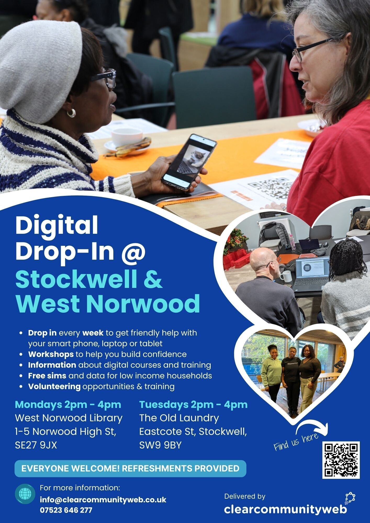 Flyer for our Digital Drop-Ins
