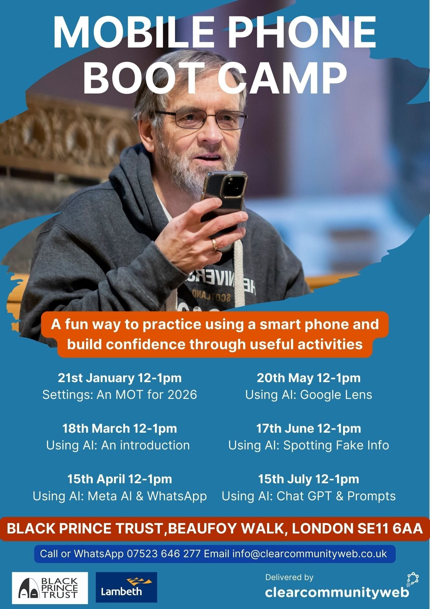 Flyer for our Digital Horizons workshops