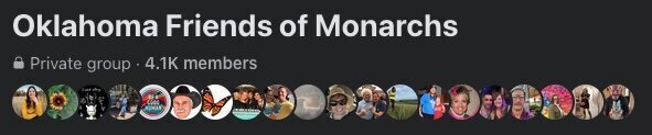 OK Friends of Monarchs Facebook Group