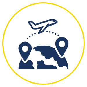 plane to destination icon