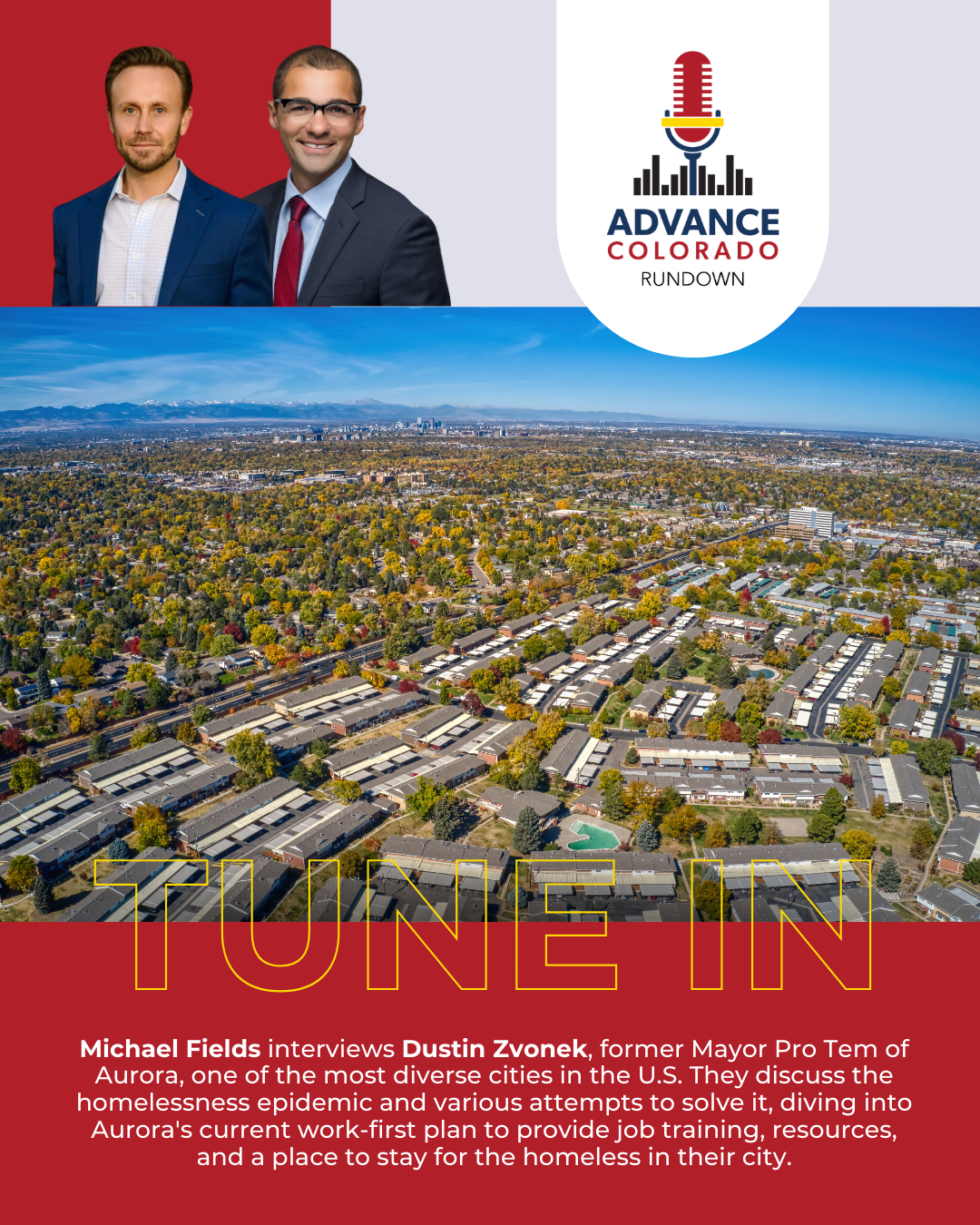 New podcast promotion graphic