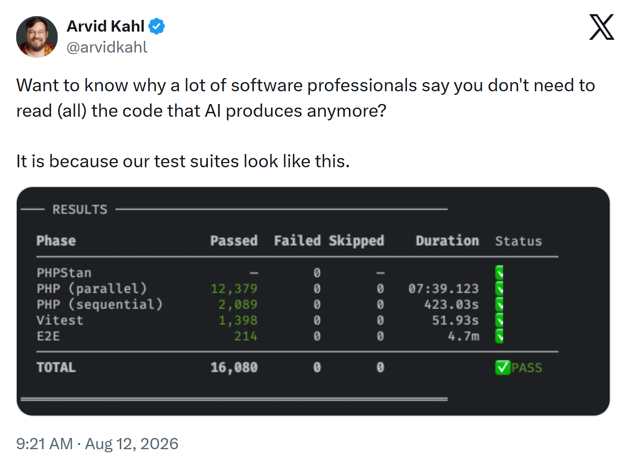 Reading Code made by AI, on X