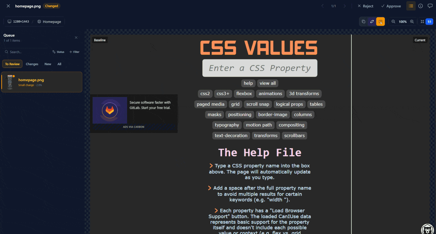 Testing out my new build against my baseline