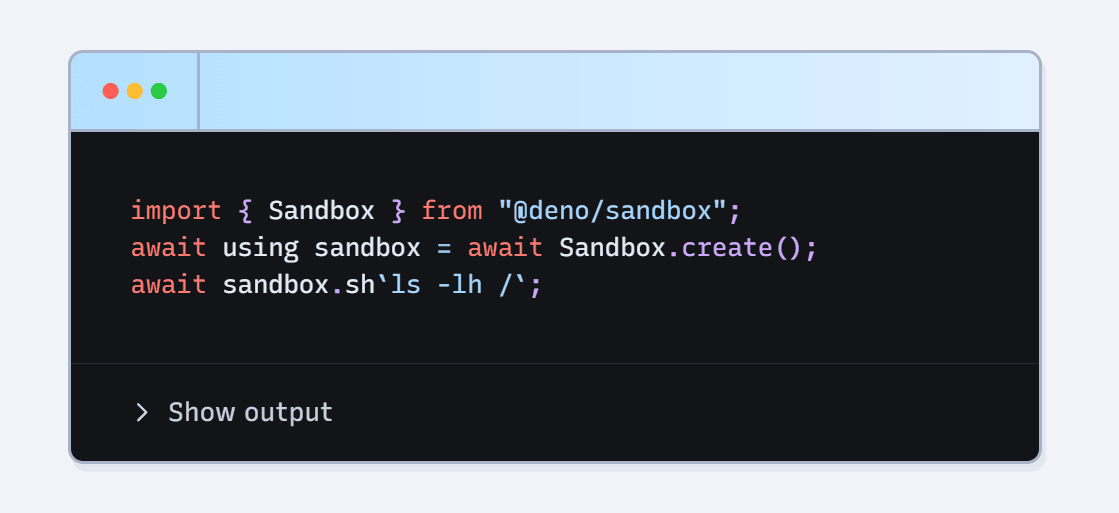 Deno Sandbox