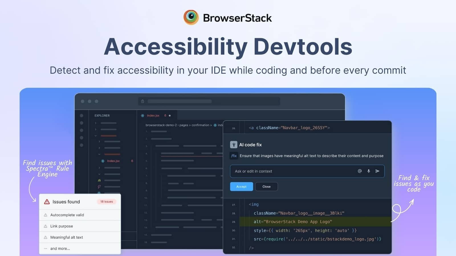 BrowserStack's Accessibility DevTools