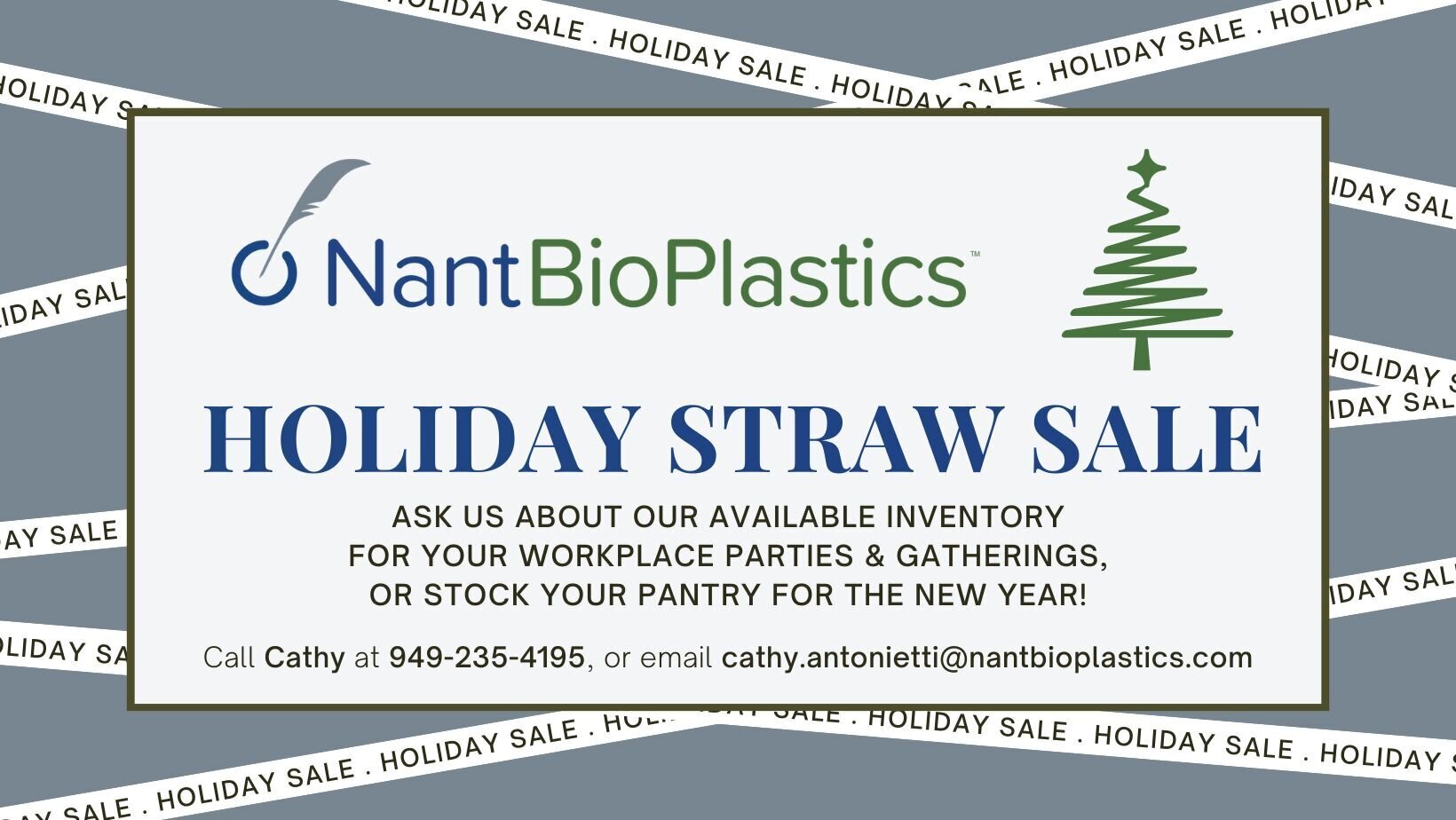 Holiday Straw Sale graphic